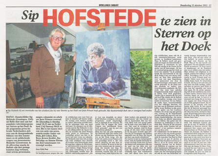 15 oktober 2012 Artikel Ommelander Courant - Sterren op het doek